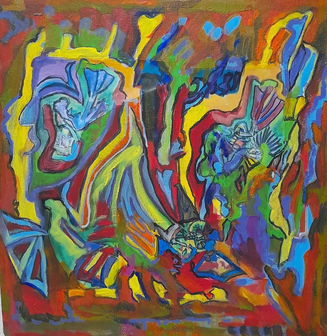 Obra Mixtura, técnica mixta 2023, por Catalina Solari Dorda