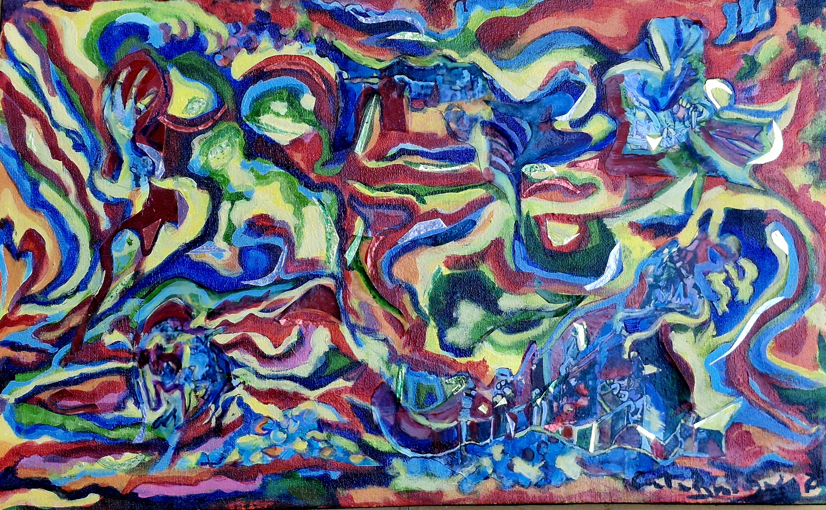 Obra Mixtura, técnica mixta 2025, por Catalina Solari Dorda