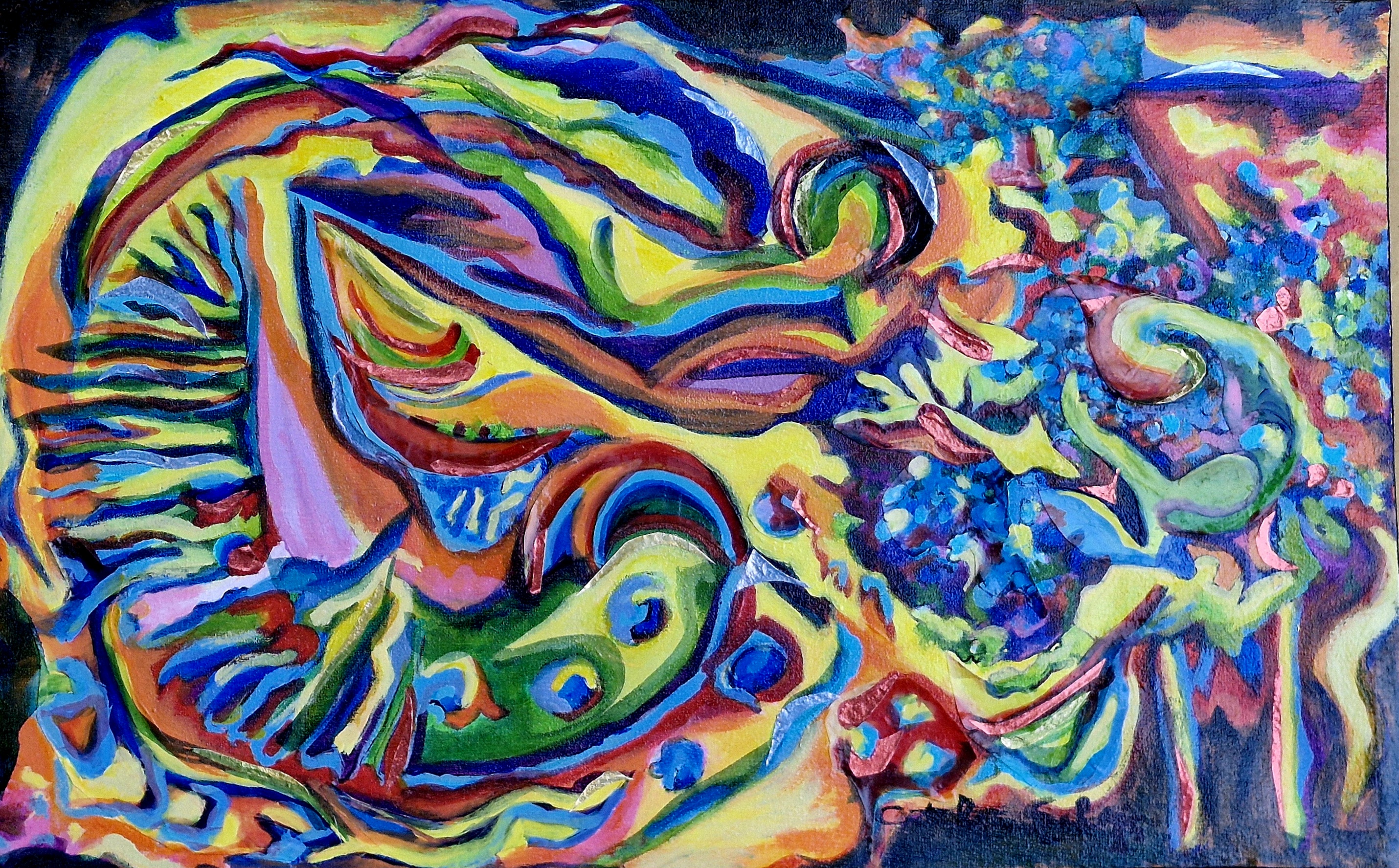 Obra Mixtura, técnica mixta 2025, por Catalina Solari Dorda