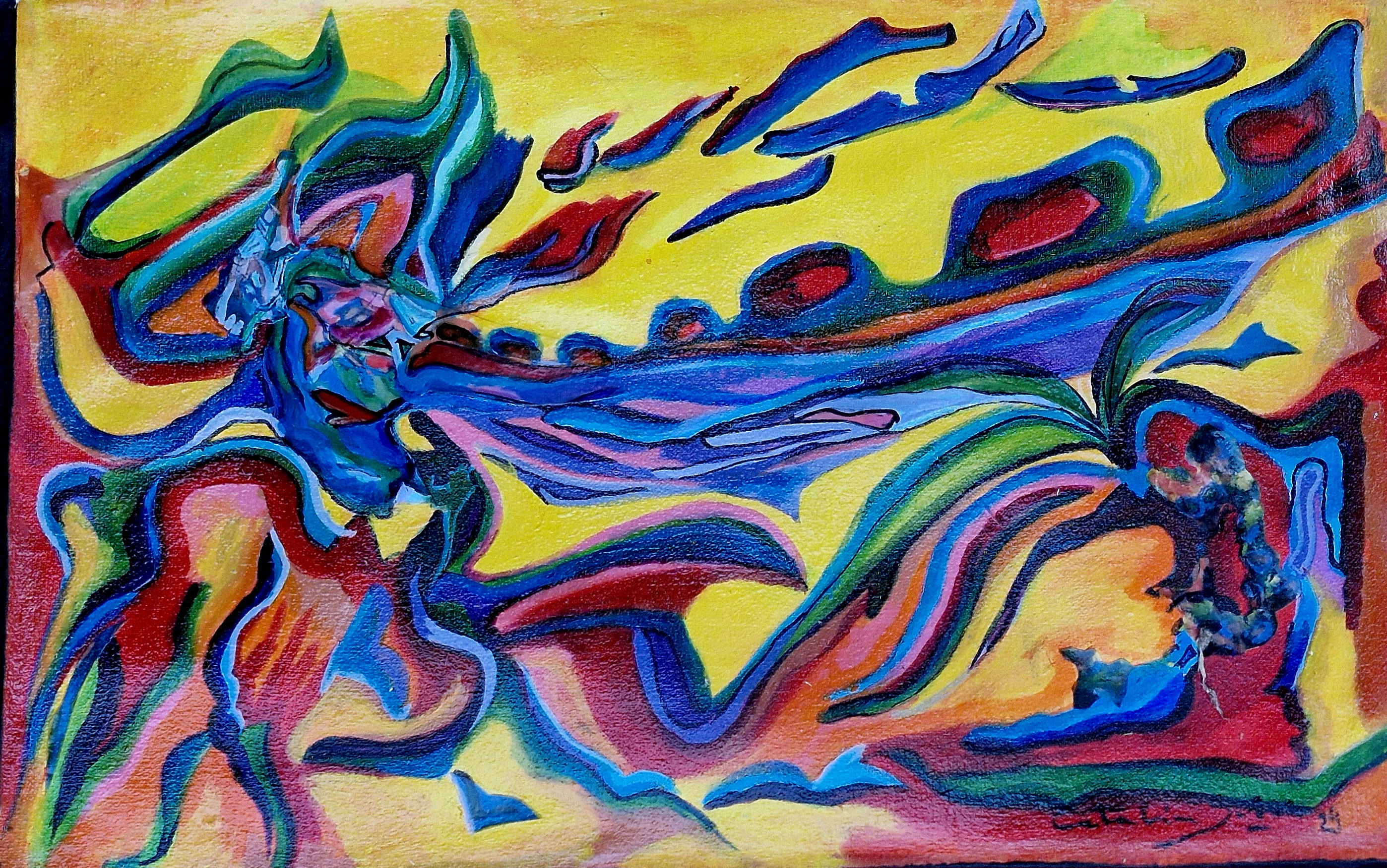 Obra S/T, pieza en técnica mixta de 40 por 25 centímetros, 2024, por Catalina Solari Dorda